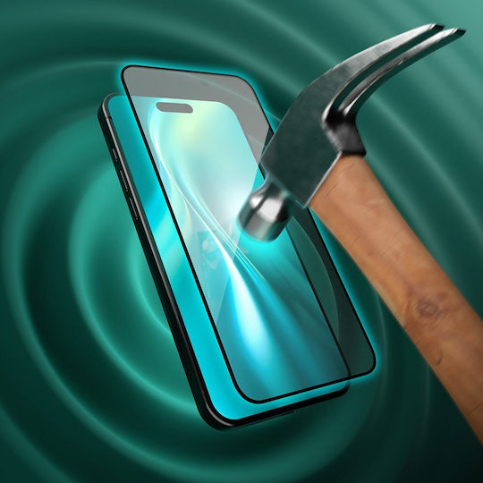 Etteri 9D Full Glue Tempered Glass Black (iPhone 16 Pro Max / iPhone 17 Pro Max / iPhone 17 Pro)