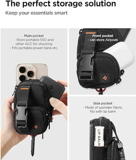 Spigen Organizer Snapzip Magsafe Beutel Schwarz AFA09338
