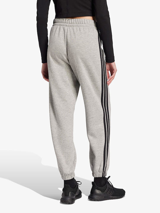 Essentials 3-stripes Долнище на анцуг Флийс Сив