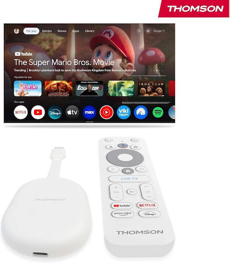 Thomson Smart TV Stick 4K UHD με Wi-Fi / HDMI και Google Assistant