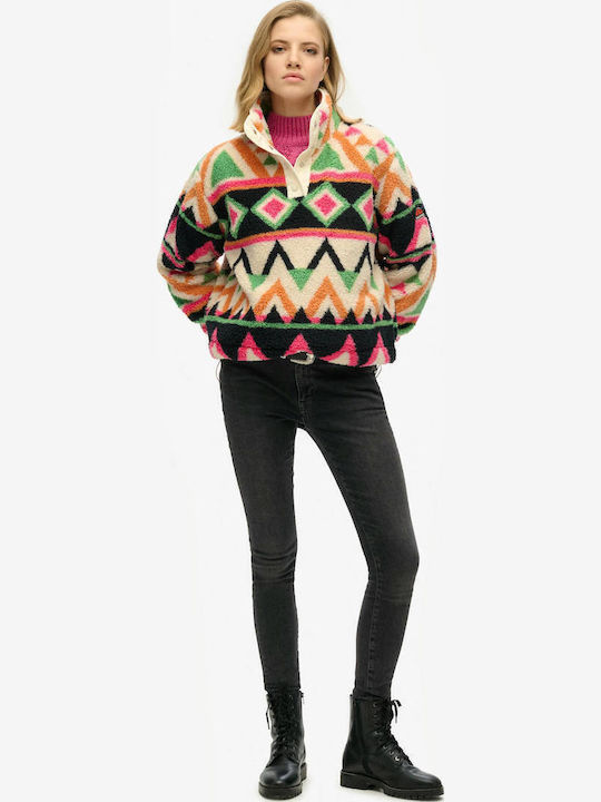Winter Women's Fleece Blouse Long Sleeve Multicolour
