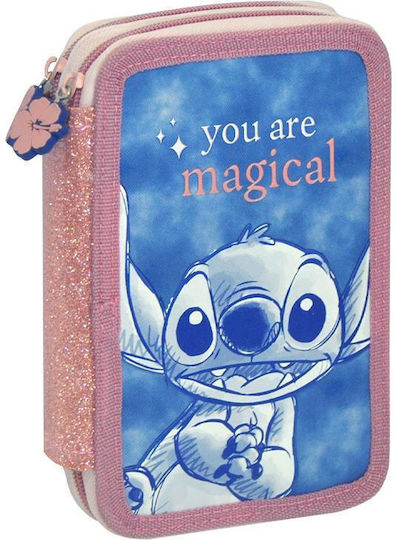 Κασετίνα Σχολική Γεμάτη Stitch Υ20x12x4εκ