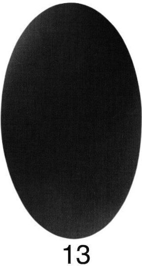 Lecco Black Sewing Iron-On Patch