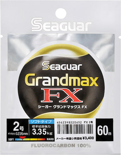 Seaguar Πετονιά Ψαρέματος Fluorocarbon 60m / 0.37mm