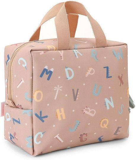 Tutete School Insulated Hand Lunch Bag Orange 18.5 x 9 x 24cm