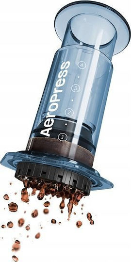 Aeropress Clear Manual Filter Coffee Maker Plastic Blue