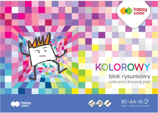 Happy Color Bloc de Desen A4 21x29.7cm