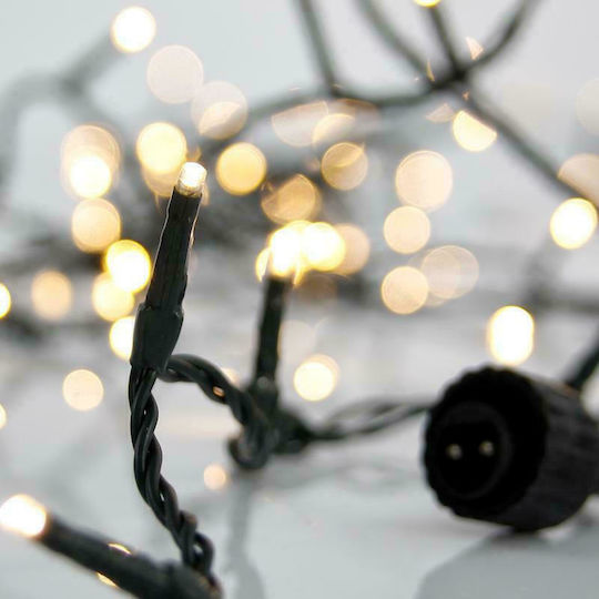 100 Lights LED 5m. Warm White in String 1pcs