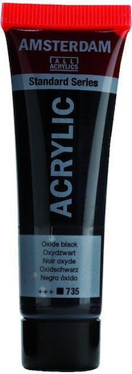 Vopsea Acrilică Amsterdam Talens Oxid Negru 120ml Nr 735