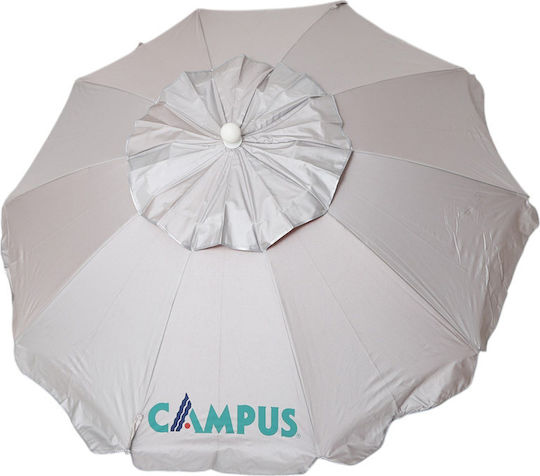 Campus Folding Beach Umbrella Diameter 2m with UV Protection Blue/Orange