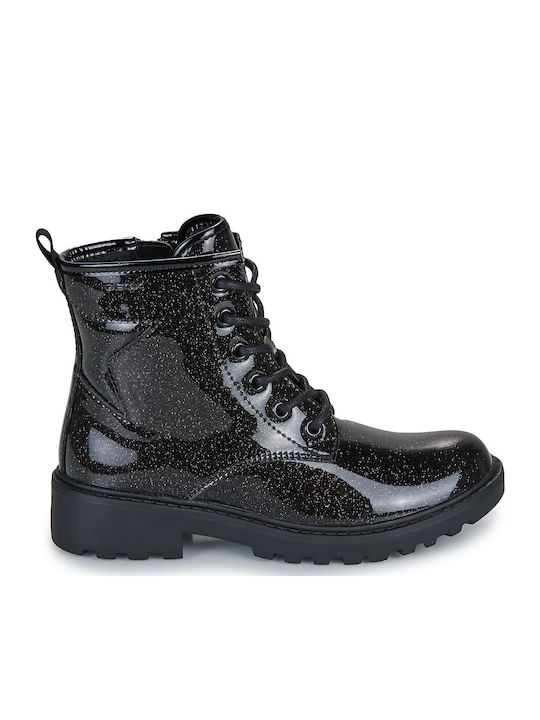 J Casey G G Kids Boots with Zipper Black