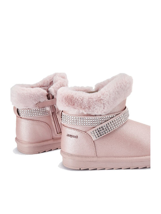 Kinderstiefeletten mit Reißverschluss Rosa