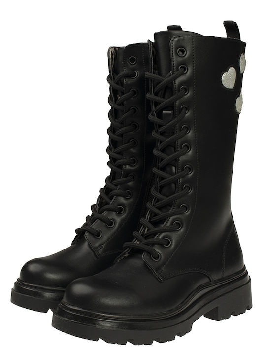 Kids Boots with Zipper Black