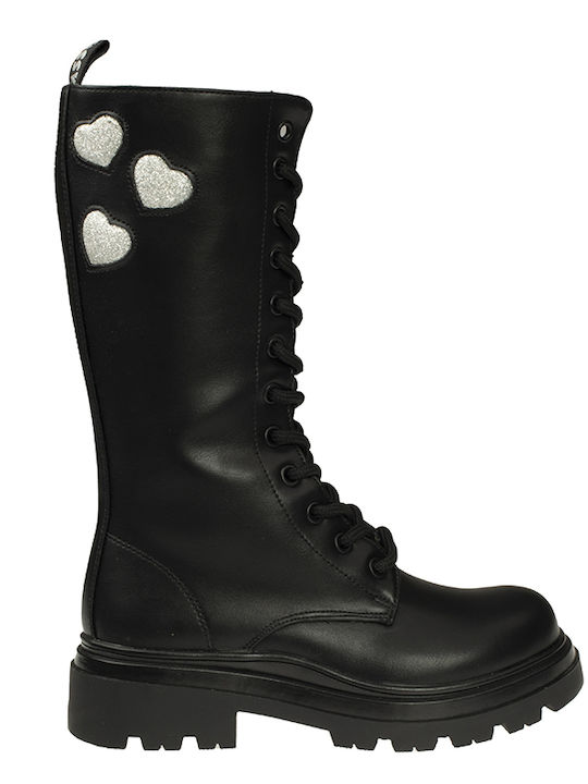 Kids Boots with Zipper Black
