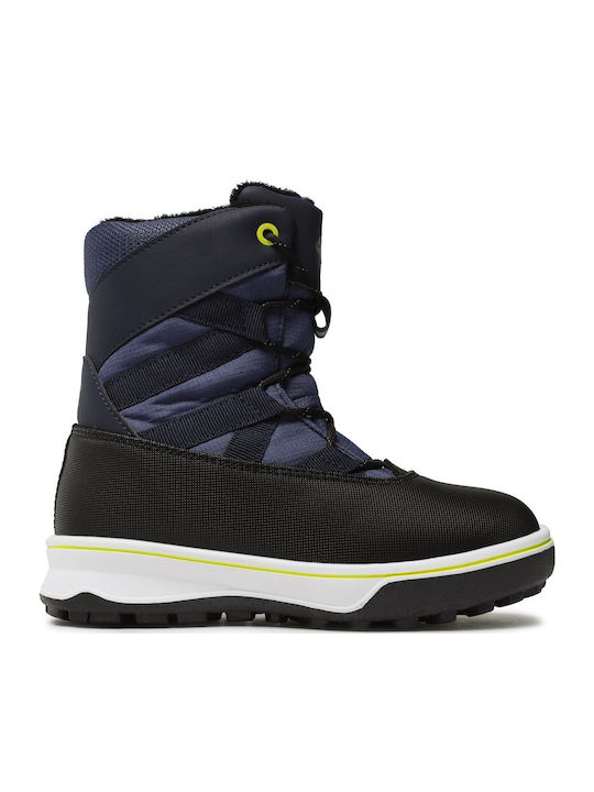 Kids Snow Boots with Laces Blue