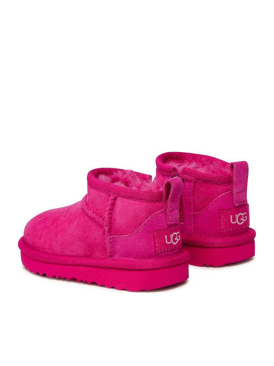 Classic Suede Παιδικά Μποτάκια με Φερμουάρ Φούξια