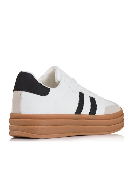 Γυναικεία Flatforms Sneakers Λευκά