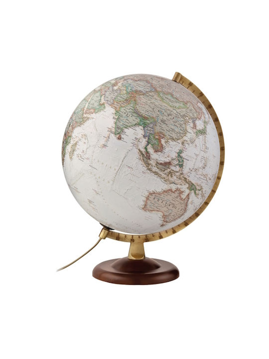 National Geographic Iluminat Glob pământesc cu Diametru 30 cm și Înălțime 40 cm Auriu