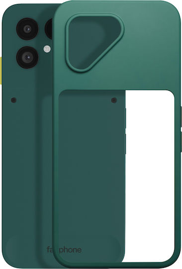 Fairphone Original Fairphone 6 Halbrastische Silikon Schutz Hülle Verstärkte Kanten Vert Forêt