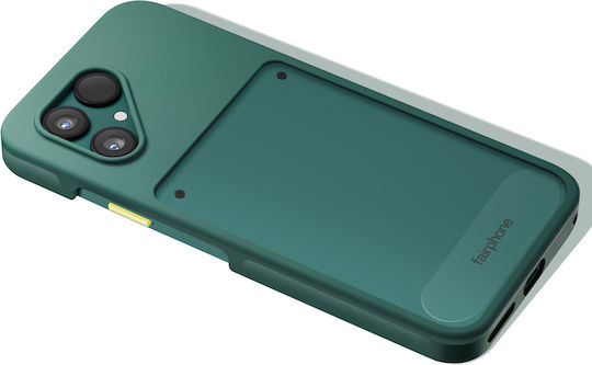 Fairphone Original Fairphone 6 Halbrastische Silikon Schutz Hülle Verstärkte Kanten Vert Forêt