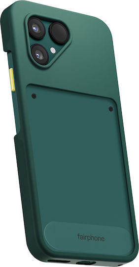 Fairphone Original Fairphone 6 Halbrastische Silikon Schutz Hülle Verstärkte Kanten Vert Forêt