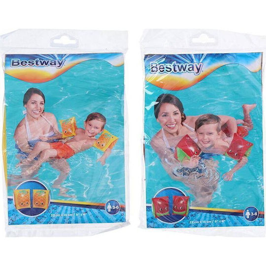 Bestway Μπρατσάκια Κολύμβησης 3-6 ετών Κόκκινα