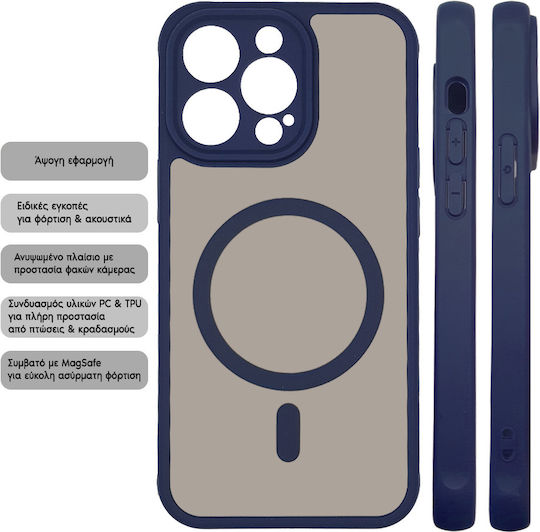 Magnetic Magmatte Lens Sonique Case Apple iPhone 16e Dark Blue