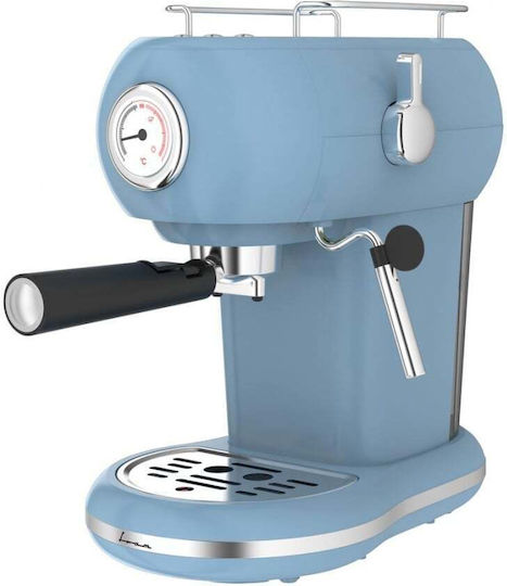 Fram Μηχανή Espresso 1100W Πίεσης 15bar Καφέ FEM-D15RBL