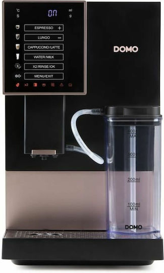 Domo Automat de Espresso 1350W Presiune 19bar pentru Cappuccino Neagră S71018789