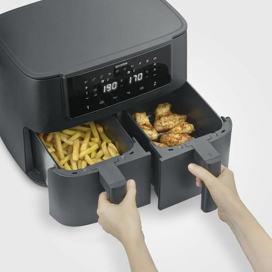 Severin Air Fryer with Double Detachable Bucket 8lt Black FR2463