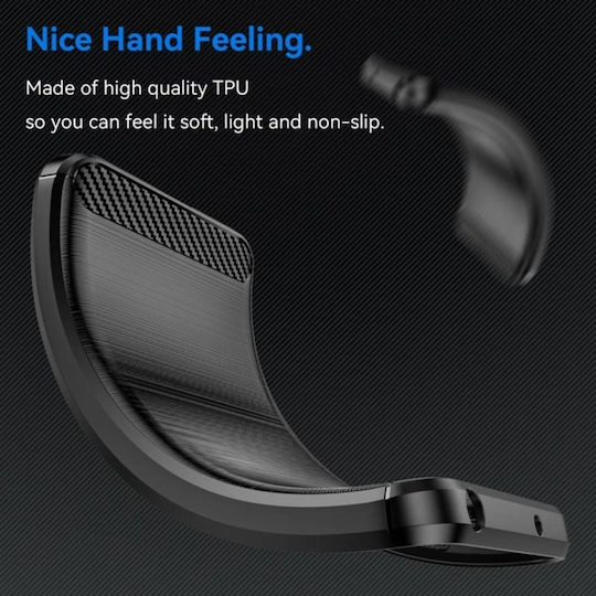 Back Cover Silicon Negru (Moto G55)