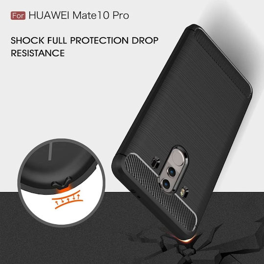 Umschlag Rückseite Silikon Schwarz (Huawei Mate 10 Pro)
