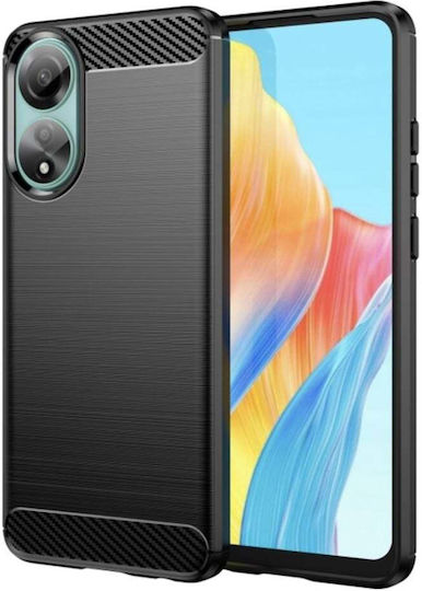 Back Cover Silicon Negru (Oppo A78 4G - Oppo A78 4G)