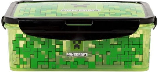Stor Πλαστικό Παιδικό Δοχείο Φαγητού Minecraft 1.07lt Πράσινο