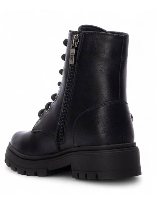 Anatomical Kids Boots with Zipper Black