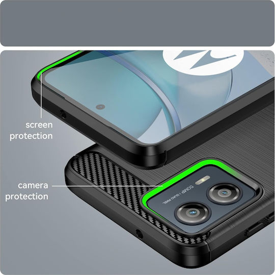 Back Cover Silicon Negru (Motorola Edge 50 Fusion)