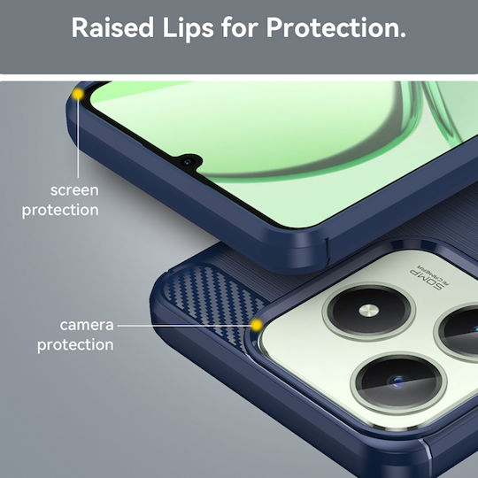 Back Cover Silicon Albastru (Realme C63)