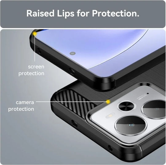 Back Cover Silicon Negru (Realme 14T)