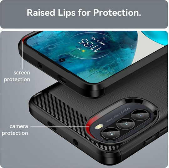 Back Cover Σιλικόνης Μαύρο (Moto G52)
