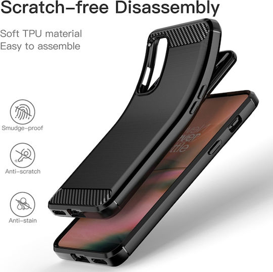 Back Cover Silicon Negru (OnePlus Nord 2)