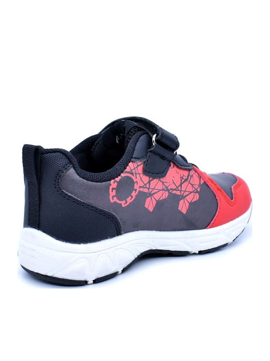 Kids Sneakers with Hoop & Loop Closure and Blue Lights