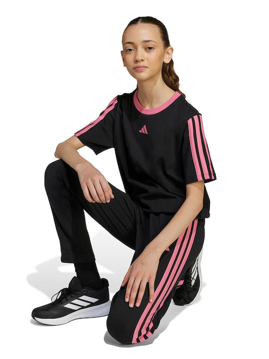 Kinderoberteile Schwarz Essentials 3-Stripes Tee