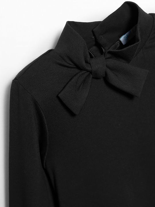 Kids Long-Sleeved Black Blouse