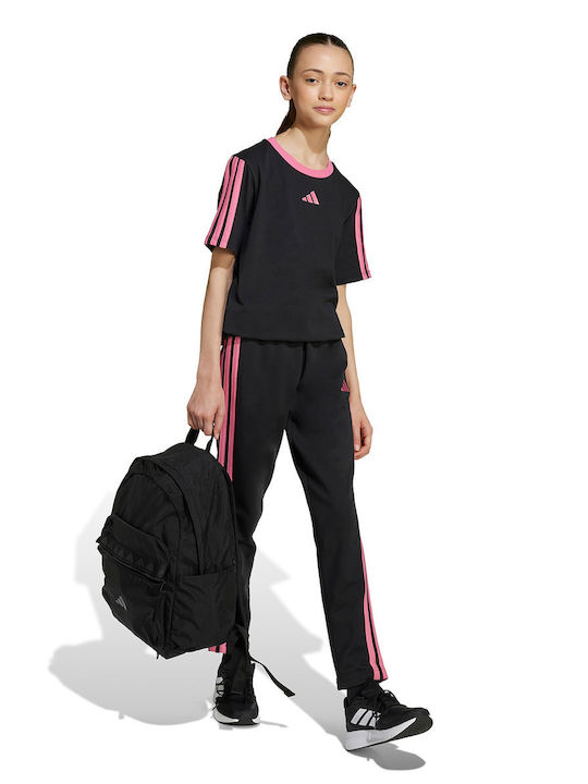 Kinderoberteile Schwarz Essentials 3-Stripes Tee