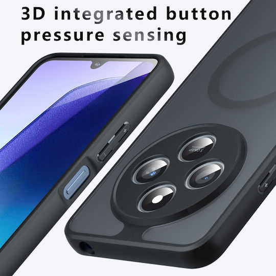 Techsuit Umschlag Rückseite Silikon Schwarz (Redmi 14C / Poco C75)