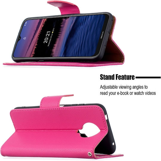 Husă Wallet Nokia G10 G20 Roz