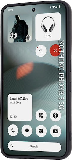 Techsuit Softflex Back Cover Σιλικόνης Μαύρο (Nothing Phone (3))