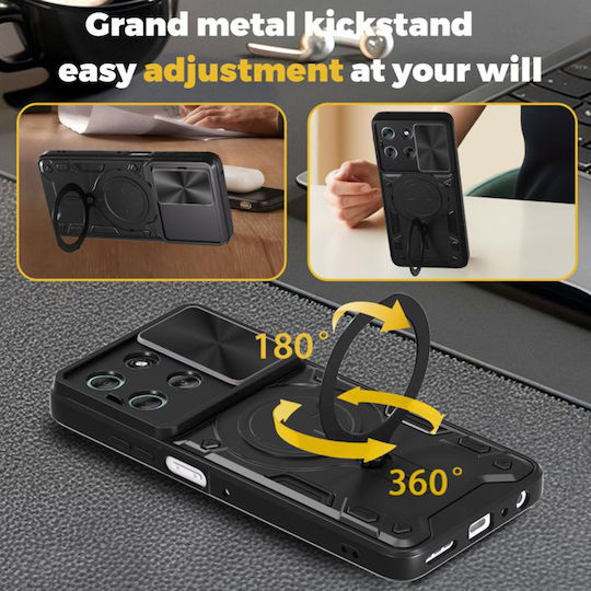 Techsuit Camguard Pro Motorola Moto Back Cover Silicone Black (Motorola Moto G56)