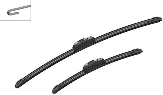 Bosch Aerotwin AR553S Front Car Wiper Set 550mm/340mm Universal Hyundai Getz Chevrolet Matiz Daewoo Matiz Daihatsu YRV Scania S