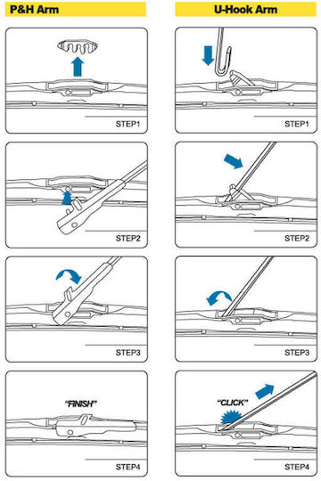 Feral Hybrid 20" Driver Car Wiper 500mm Universal